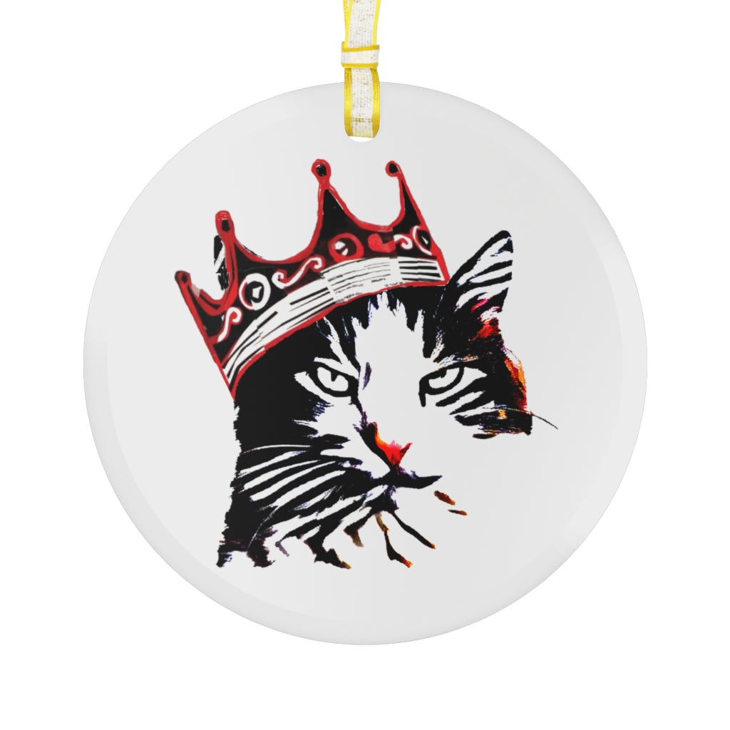 "Kevin, the Cat!" Glass Ornament (Official)